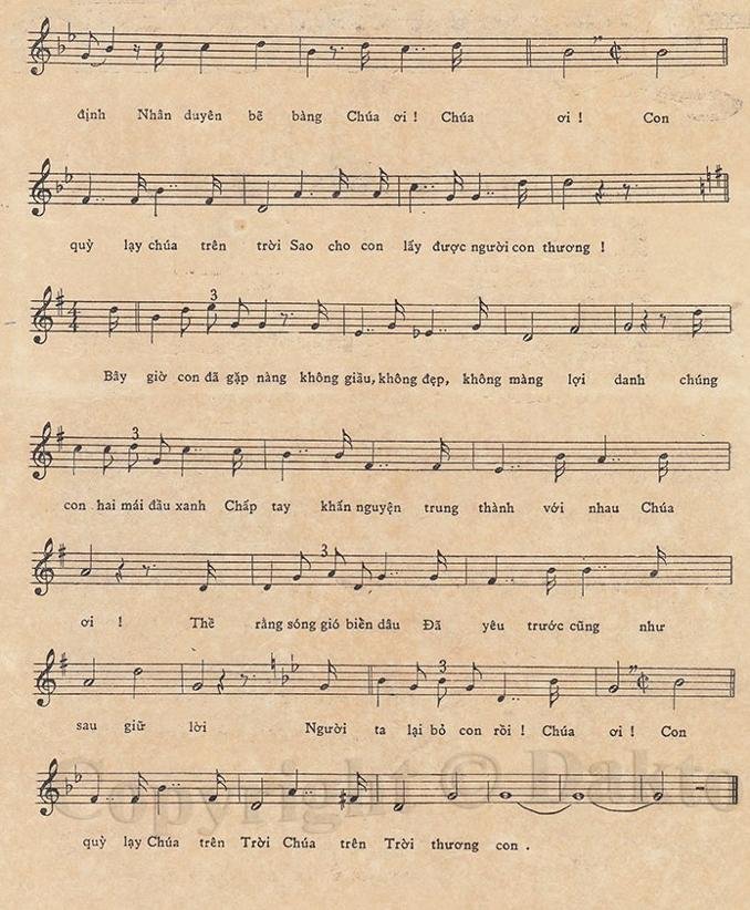 Sheet nhạc Con Quỳ Lạy Chúa Trên Trời 2